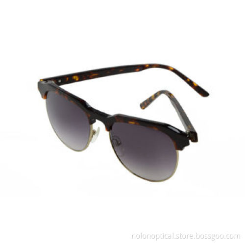 Tortoise acetate and metal frame sunglasses